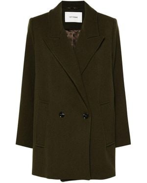IVY & OAK Double-Breasted Coat - Green