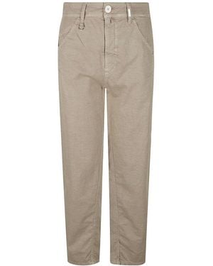 High Relaxed Fit Trousers - Natural