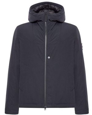 Stone Island Padded Hooded Jacket - Blue