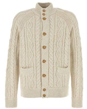 Polo Ralph Lauren Aran-Knitted Cardigan - White