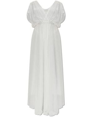 Forte Forte Draped Maxi Dress - White