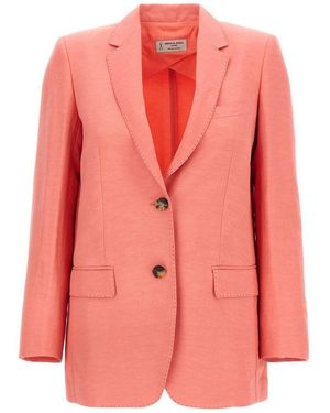 Alberto Biani America Single-Breasted Blazer - Pink
