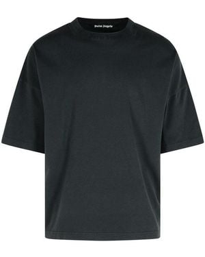 Palm Angels Crewneck Oversize T-Shirt - Black