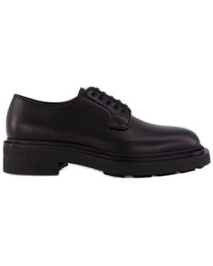 Prada Lace-Up Derby Shoes - Black