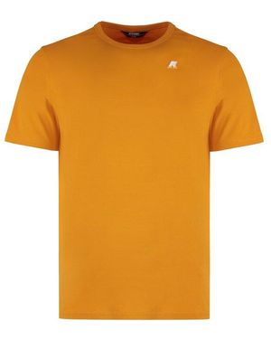 K-Way Adame Cotton Crew Neck Tee - Orange