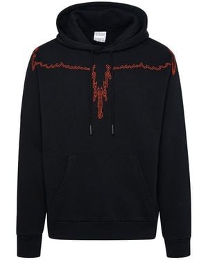 Marcelo Burlon Stitch Wings Hoodie - Blue