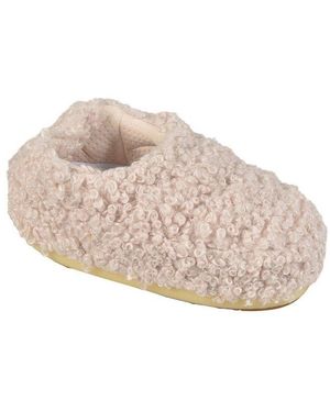 Moon Boot Sandal Band Faux Curly in Natural | Lyst