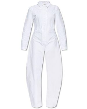 Alaïa Round Denim Jumpsuit - Black