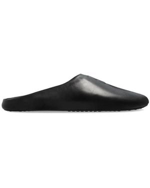Balenciaga Château Flat Mules - Black
