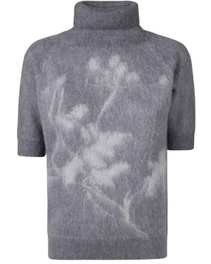 Zanone Mock Neck Jumper - Grey