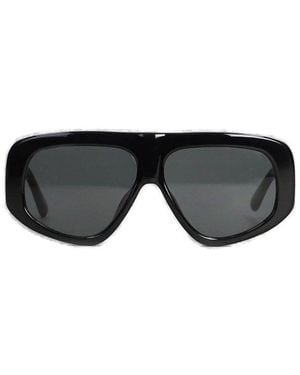 The Attico Milano Oversized Frame Sunglasses - Black