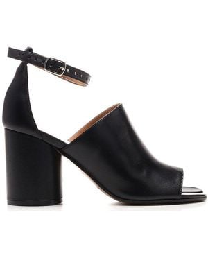 Maison Margiela Soft Touch Leather Sandals - Black