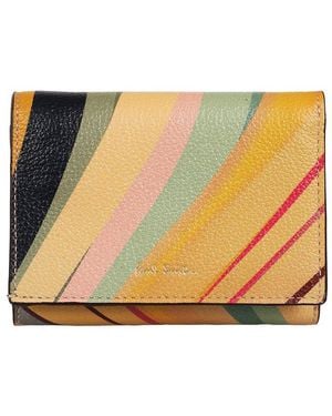 Paul Smith Swirl Small Trifold Wallet - Orange