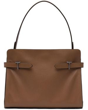 Le Tanneur Structured Tote - Brown