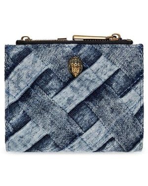 Kurt Geiger Logo Embellished Wallet - Blue