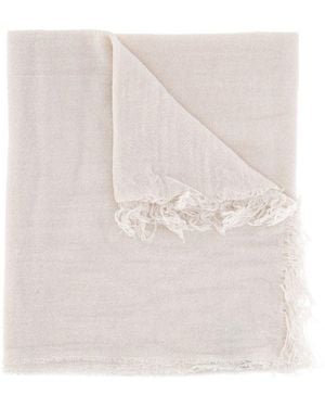 Antonelli Fringed Wrap Scarf - Natural