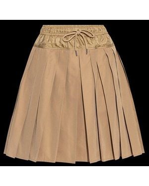 Moncler Drawstring Pleated Skirt - Black
