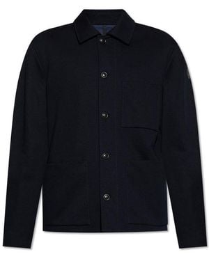 Moncler Cabalian Button-up Shirt Jacket - Blue