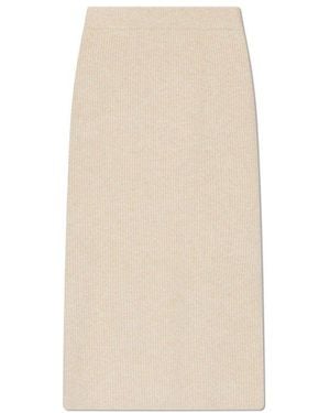 Cult Gaia Jodie Knitted Midi Skirt - White