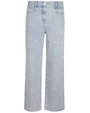 IRO Naiya Embellished Wide-Leg Jeans in Blue | Lyst