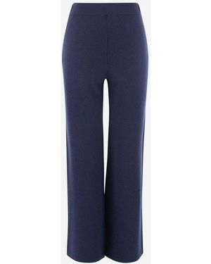 Bruno Manetti Wide Leg Trousers - Blue