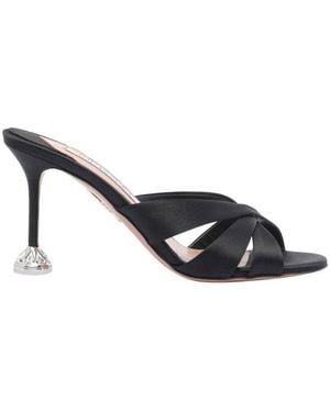 Aquazzura Kiss Me Quick Sandals - Black