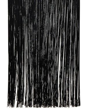 THE NINA STUDIO Fringe Midi Skirt - Black