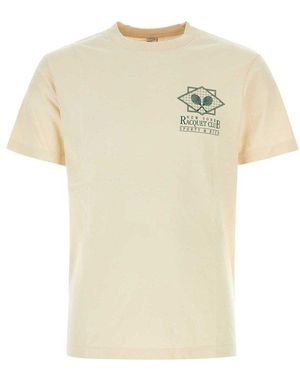 Sporty & Rich Sand Cotton T-Shirt - White