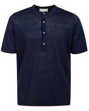 FILIPPO DE LAURENTIIS Buttoned Jumper - Blue