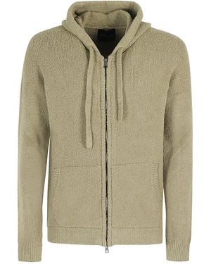 Roberto Collina Zip-Up Hooded Jacket - Green