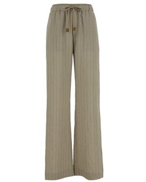 パンツ JACOB COHEN Pantalone Pant Wide Leg Waist Julianne Jacob Cohen Julianne Wide-Leg Striped Pants in Gray | Lyst