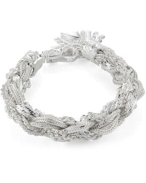 Emanuele Bicocchi Ice Large Round Braid Bracelet - Metallic
