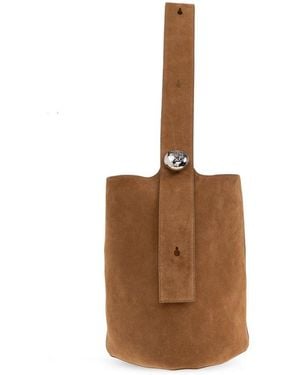 Loewe Large Pebble Bucket Bag - Brown