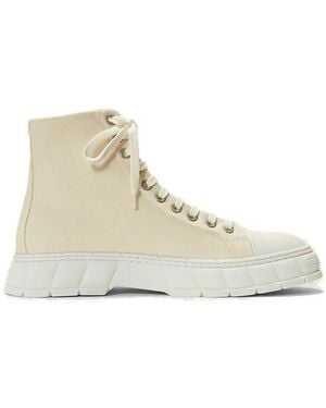 Viron 1982 Lace-Up Trainers - Natural