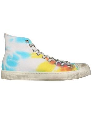 スニーカー GIENCHI SS21 JEAN MICHEL LOW SNEAKERS (GXUSHALOW_0CAN0B001) GIENCHI - JEAN MICHEL LOW CANVAS SNEAKERS WITH BANDANA PRINT