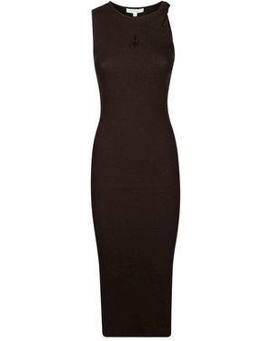 ワンピース J W ANDERSON BROWN STRETCH COTTON DRESS J. W. Anderson Brown Stretch Cotton Dress | MILANSTYLE.COM