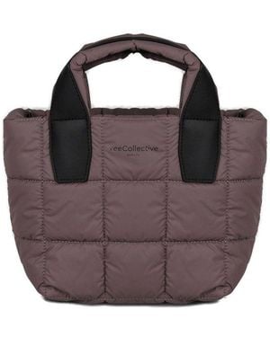 VEE COLLECTIVE Porter Top Handle Padded Small Tote Bag - Purple