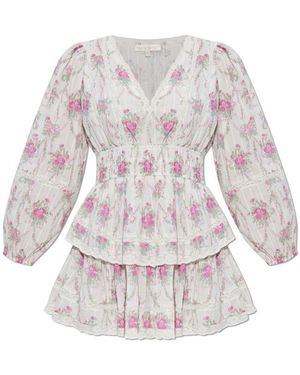 LoveShackFancy Dress Rosamina - White