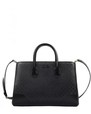Gucci Logo Patch Tote Bag - Black