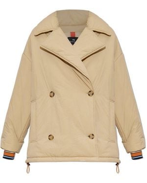 Paul Smith Insulated Double-Breasted Jacket - Natural