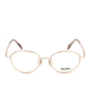 Max Mara Oval Frame Glasses - Black