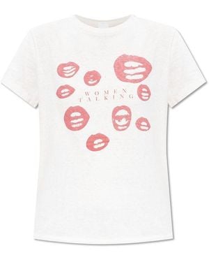 RE/DONE T-Shirt With Print - White