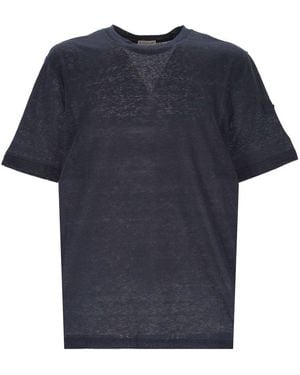 Moncler Crewneck Short-Sleeved T-Shirt - Blue