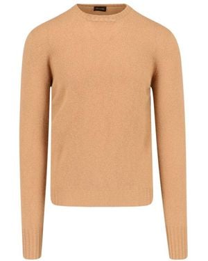 Drumohr Crew Neck Knit Sweater - White