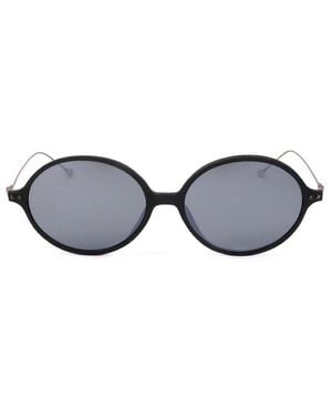 Ann Demeulemeester Oval Frame Sunglasses - Black