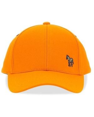 Paul Smith Zebra Embroidered Baseball Cap - Orange