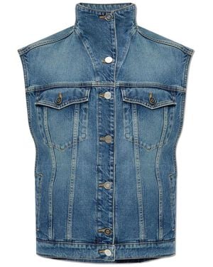 Alaïa Denim Vest - Blue