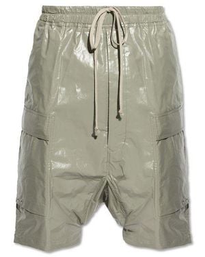 Rick Owens Drawstring Cargo Bermuda Shorts - Green