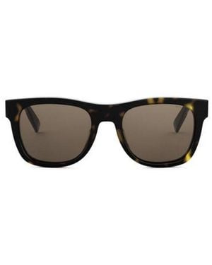 BVLGARI Square Frame Sunglasses - Black