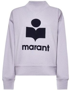 Isabel Marant Logo-Printed Sweatshirt - White